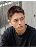 MEN's Baguz MEN'Sカット/ MEN'Sパーマ/ MEN'Sカラー フェード×スパイキーショート束感ツイストパーマメンズ