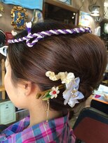 オーバーキャプテンネイキッド(OVER CAPTAIN NAKED) 夜会巻き風お祭りセット