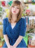 *bliss大宮*骨格矯正効果☆斜めバング小顔セミディa!
