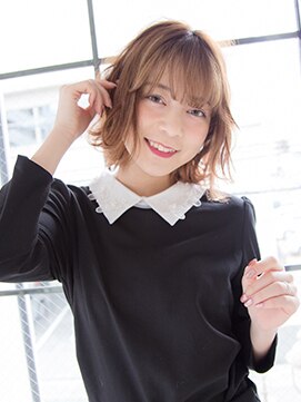 アンジュ ヘアー(Ange hair) アンジュヘア 無造作カールボブ