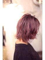 スリースリーナイン ヘアーアンドメイク(339 hair&make) 濃いめのパープルバレイヤージュ 