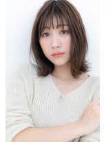 カバーヘア ブリス 川口(COVER HAIR bliss)&nbsp;シースルーバングxオンブレ小顔外ハネボブY川口20代30代40代