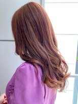 オーストヘアー リュウール(Aust hair Lueur)&nbsp;ゆるふわロング×ピンクベージュ　ヨシンモリ　K