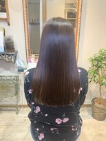 キャメル ヘアーデザイン(Camel hairdesign)&nbsp;30代40代50代髪質改善秋色ダークグレージュカラーシンプルロング