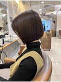 ぱつっとまとまるボブ　ツヤツヤな美髪矯正