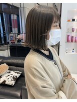 キーン 吉祥寺店(keen)&nbsp;《keen×アイカワ》切りっぱなしボブ×オリーブベージュ