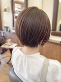 丸み可愛いナチュラルショート♪