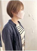 *滝田*ミルクティーベージュショートカットボブ20代30代40代人気