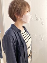 ラミエ バイ メルト 吉祥寺(lamie by melt)&nbsp;*滝田*ミルクティーベージュショートカットボブ20代30代40代人気