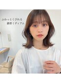 鎖骨くびれヘア【韓国 顔まわり シースルーバング】