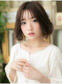 ■イヤリングカラーオンブレくせ毛風ボブ311-2戸頭20代30代40代