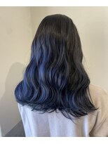 ラボヌールヘアーレーヴ 池袋店(La Bonheur hair reve)&nbsp;光に当たると変化?!【シークレットブルーカラー】／佐野