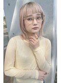 ハイトーン×ウルフボブ
