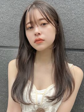 ガーデン 銀座(GARDEN) 柔らかロングレイヤー×透ける暗髪カラー/ヘアセット/エクステ