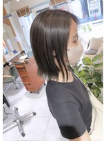 ネオリーブカフ 鶴ヶ峰店(Neolive caff)&nbsp;切りっぱなし×ハイライトベージュ