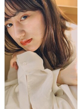 サンド 鹿児島中央(sand) 黒髪/グレーベージュ/レイヤーロング/前髪パーマ[鹿児島駅]