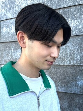 ニアウ 伊勢崎連取店(Niau) センターパートニュアンスパーマ刈り上げツーブロックメンズヘア