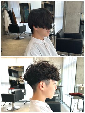 ボンド 三軒茶屋(Bond) メンズビフォーアフター◎三軒茶屋 スパイラルパーマ 当日予約可