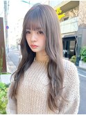 大人可愛い透明感うる艶レイヤーカットくびれロングレイヤー