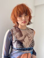 トゥコ(tuco) ウルフ オレンジカラーインナーカラー デザインカラー