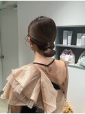 タイトシニヨン / シニヨンヘア / お呼ばれヘア / ヘアセット