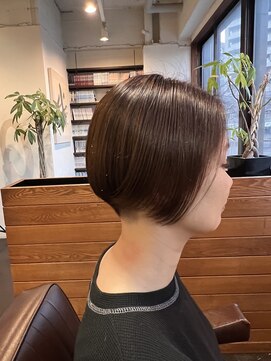 スープレックス ヘアーデザイン(SOUPREX HAIR DESIGN) 大人女性のツーブロック艶グラボブ 20代 30代 40代 50代