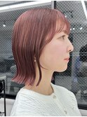 ぱつっと外はねボブ