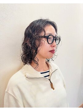 ログ(Log) ボブ×プードルパーマ