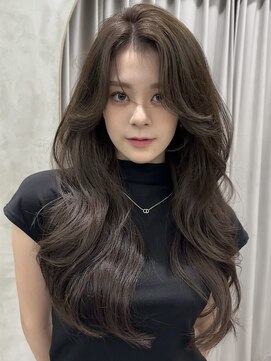 ユニ 原宿(uni) #95/韓国/韓国風/レイヤーカット/後れ毛/くびれヘア/前髪/原宿