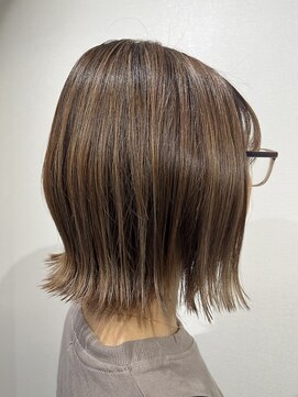 グルグル 新小岩店(GULGUL) ☆切りっぱなしボブ+ハイライト&ベージュ