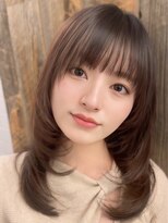 ピース トウキョウ(PEACE TOKYO)&nbsp;韓国ヘア/韓国レイヤー/グレージュ/前髪カット/20代30代40代50代