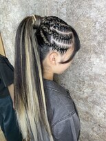 エルバイイエローコーン(ell by YELLOW CORN)&nbsp;ポニーテールコーンロウ