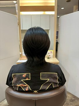 メンズカット/ブルーブラック/フェザーパーマ[千葉/千葉駅]