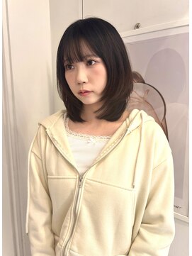 シータ(sheta) 【表参道sheta/riria】黒髪ミディアムレイヤー