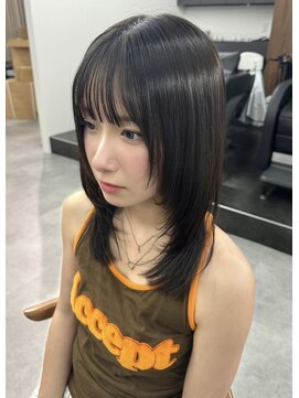 ロンド 銀座(Lond) ◆ ミディアムレイヤーカット/似合わせカット/髪質改善/顔周り99