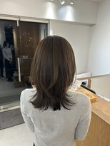 トリート 西船橋店(TREAT)&nbsp;オリーブカラー×レイヤーカット