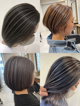 エリスホリエ(Eliss Horie)の写真/《ダメージレスなオーガニック》明るく透け感を再現する白髪染め☆極細ハイライトによる白髪染めぼかし☆