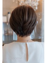 クレオメ 田町店(Cleome) レイヤーカット似合わせカットミディアムダークアッシュ艶髪暗髪