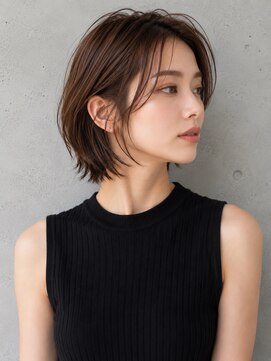 スリーランドメゾン 鶴見区横堤(THREELAND maison) ダークパープル/ナチュラルショート/夏のヘアアレンジ/鶴見横堤