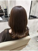 ブラウンベージュ/ダブルカラー/髪質改善/ケアブリーチ長野駅前