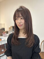 ライフイズチャプター 浜松天竜川駅前店(Life is... Chapter)&nbsp;ピンクブラウン×顔まわりレイヤーミディ