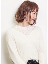 シロ(SiLO)&nbsp;【大人透明感×アプリエカラー】外ハネボブ／ベビーピンク