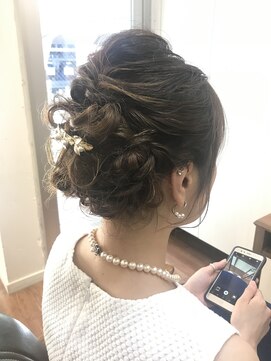 ヘアーアンドネイル ピーファイブ(hair&nail P five) お呼ばれ☆編み込みリボン