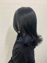 アールプラスヘアサロン(ar+ hair salon) インナーネイビーカラー