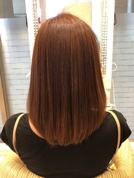 ビス ヘア アンド ビューティー 西新井店(Vis Hair＆Beauty) 縮毛矯正/艶感ストレート/透明感/ナチュラル/ココアブラウン