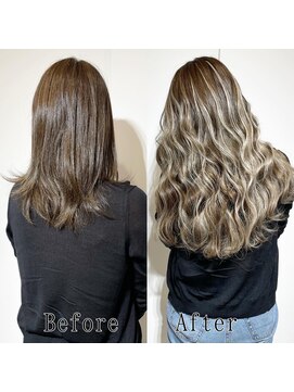 あるじゃんすー 沖縄店 オリージュxハイライト#シールエクステ#大人ヘルシーヘア#沖縄