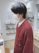 モリオフロムロンドン 松戸店(Morio from London) 【松戸 岩口】黒髪カルマパーマハンサムショート