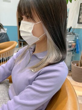 ロンド レグリーズ 立川(Lond leglise) (槌矢圭悟】インナーカラー　グレー　ハイトーン