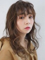 アース 三軒茶屋店(HAIR&MAKE EARTH)&nbsp;三軒茶屋_レディース_ロング_ブラウン_コテ巻き_パーマ_小顔_