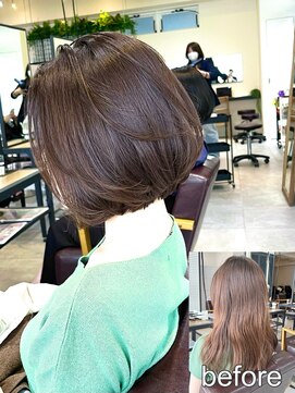 コート 表参道(Cote) Coteスタイル　くすみ/グレージュ/大人ボブ/レイヤーボブ